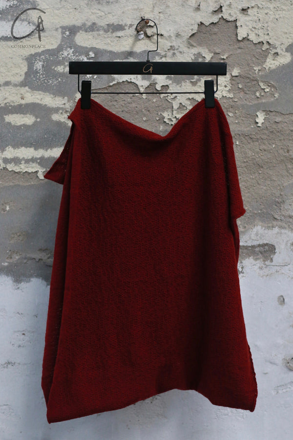 Daniel Andresen Scarf Collection Belgian Knit Cashmere Yak DA-APPLE-HONG-F Yak APPLE Red PDA15